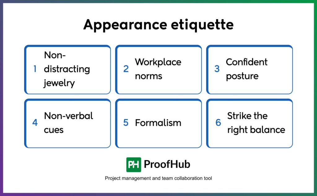 Appearance etiquette