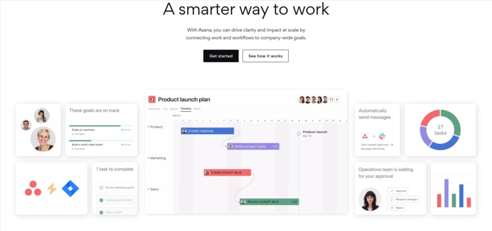 Asana - Manage team work projects tasks online