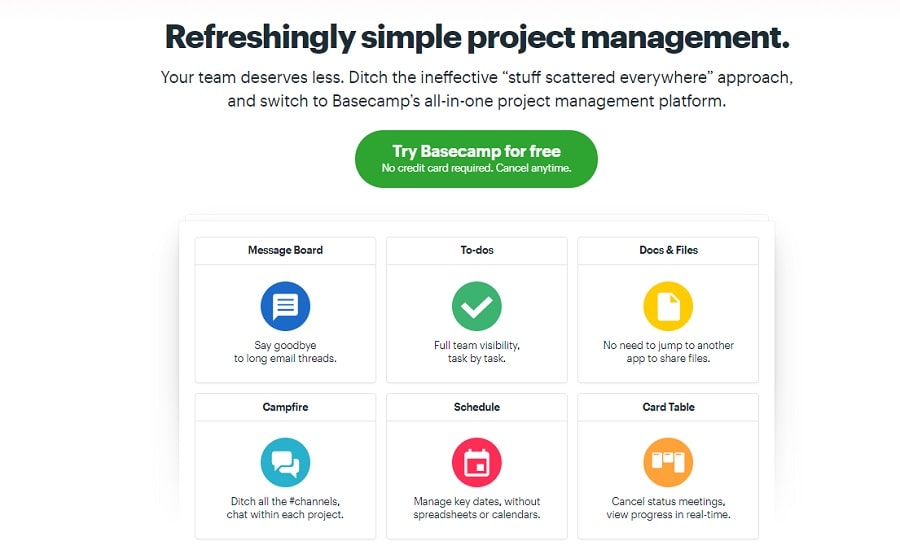 Basecamp - Best tool for remote planning