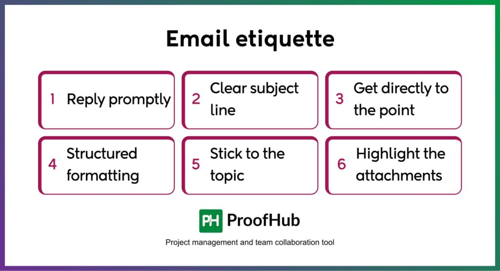 Email etiquette