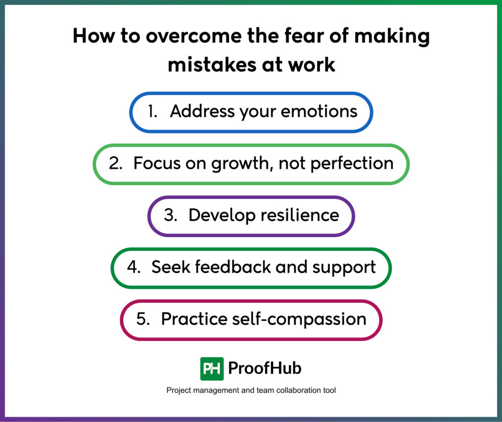 How to overcome the fear of making mistakes at work