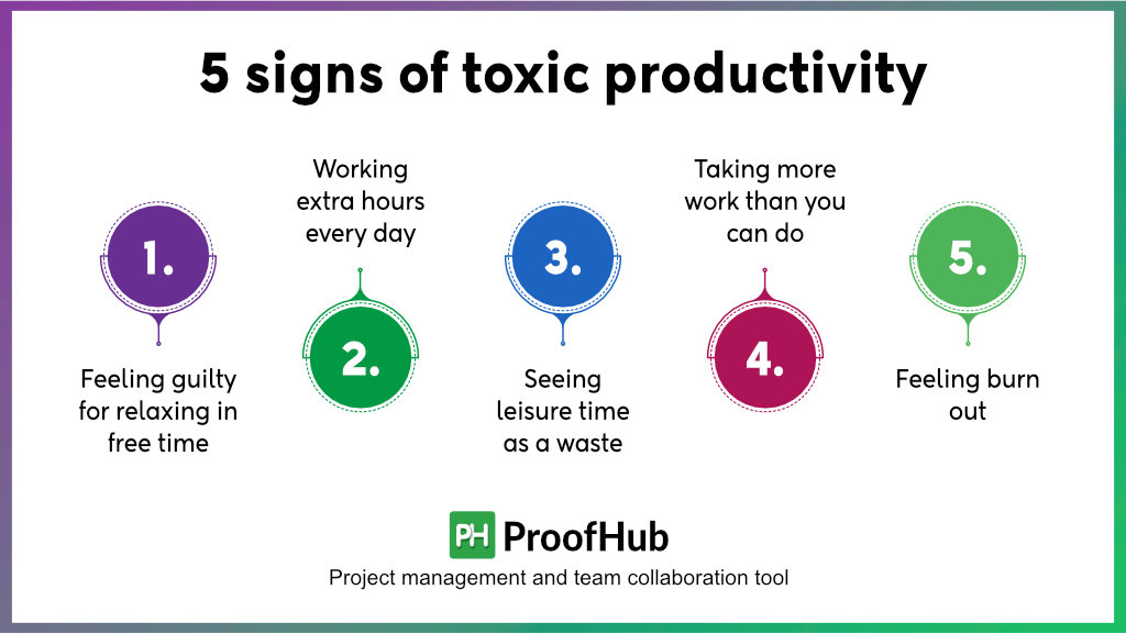 signs of toxic productivity