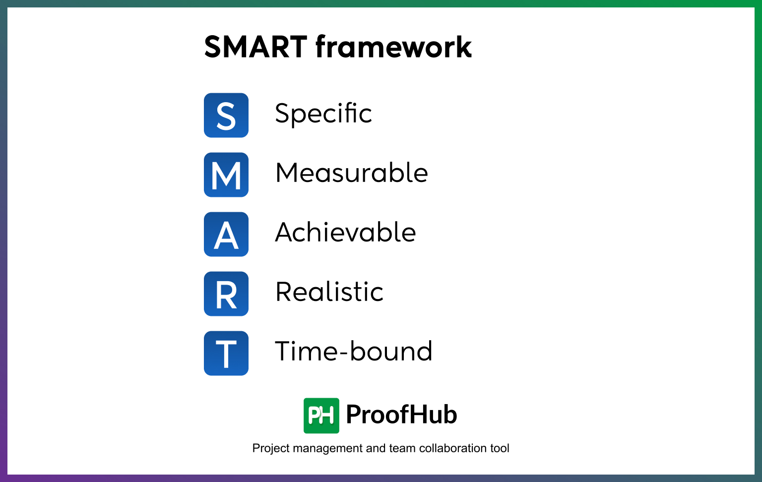 SMART framework