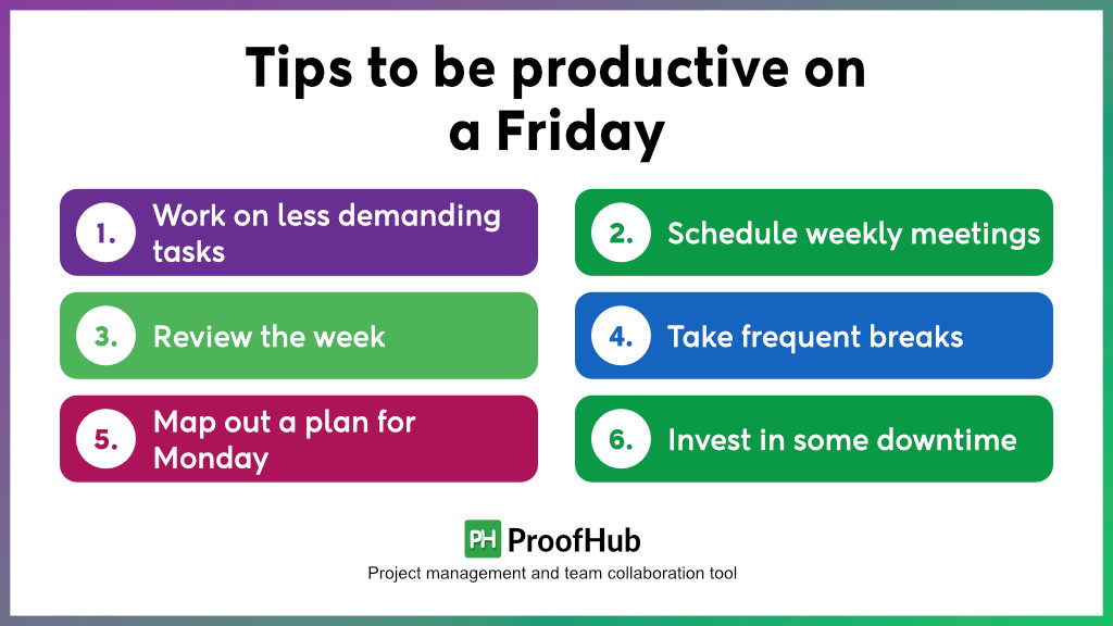 Tips to be productive on a Friday