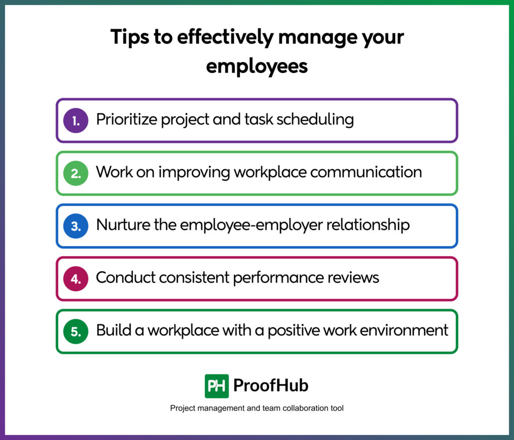 Tips to effectively manage your employees