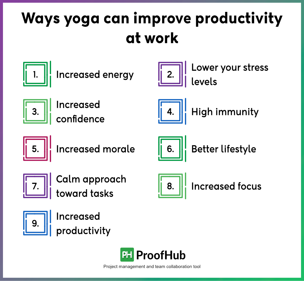 Ways yoga can improve productivity at work