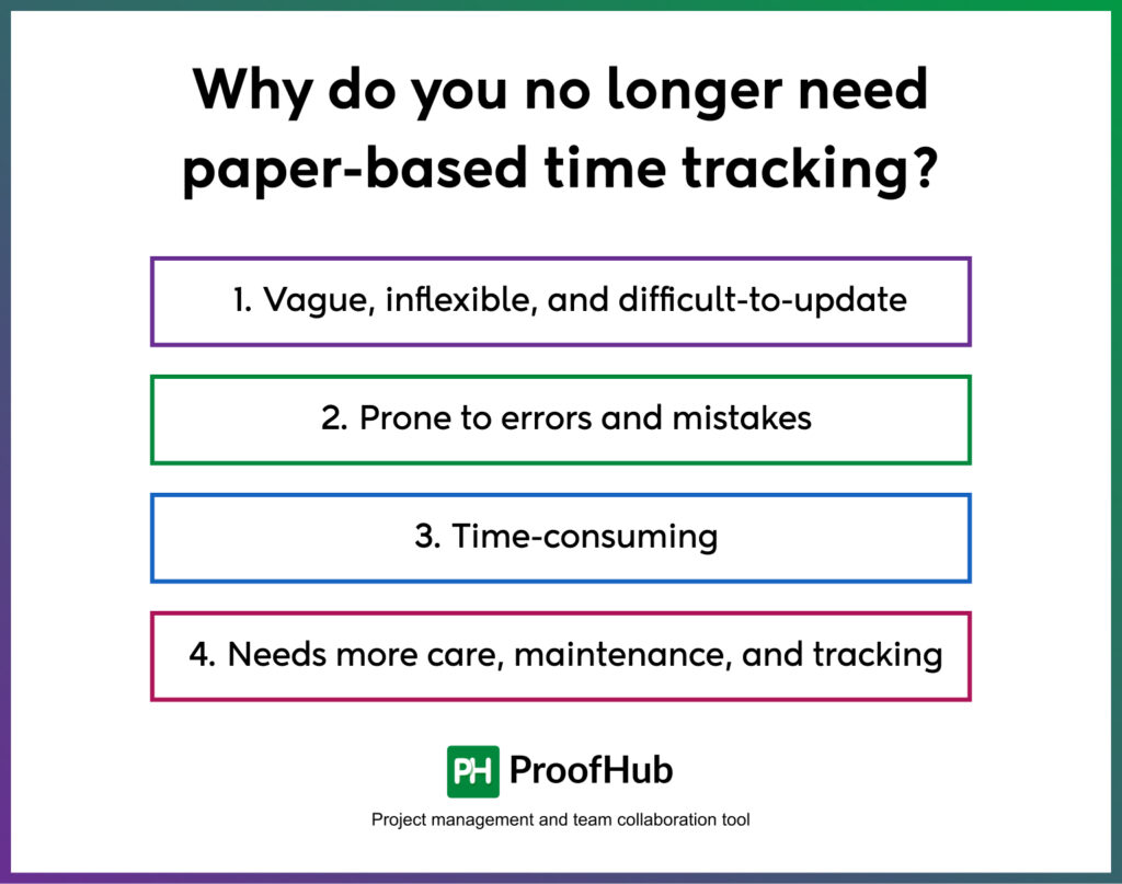 Why do you no longer need paper-based time tracking