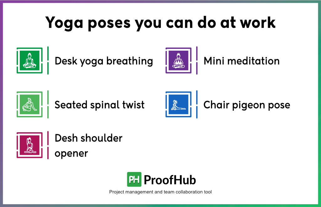 Yoga poses you can do at work