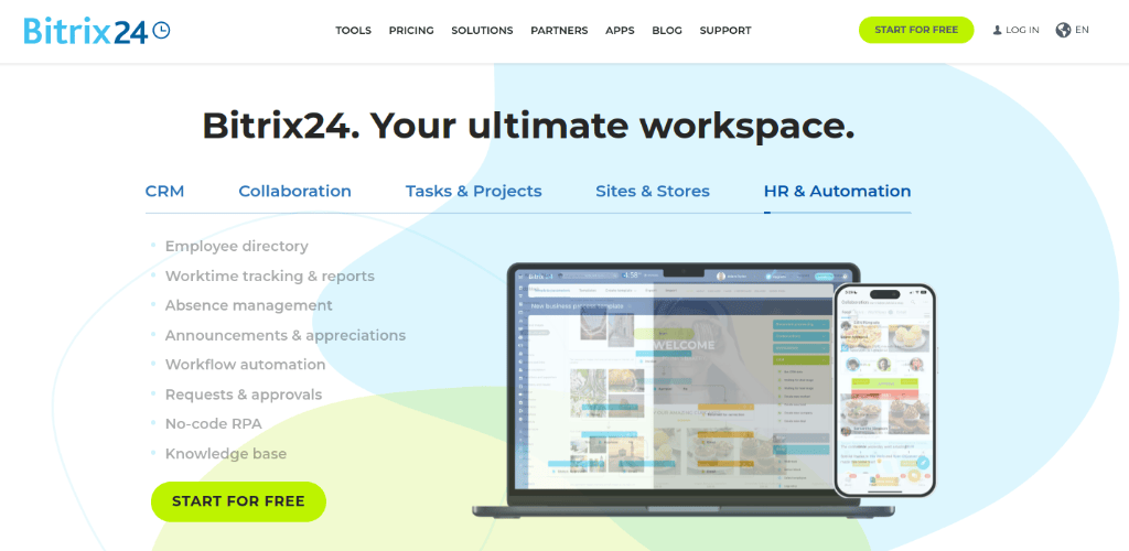 Bitrix24: people management software