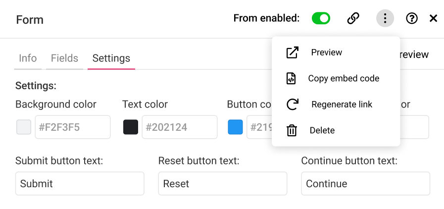 Embed ProofHub form in website