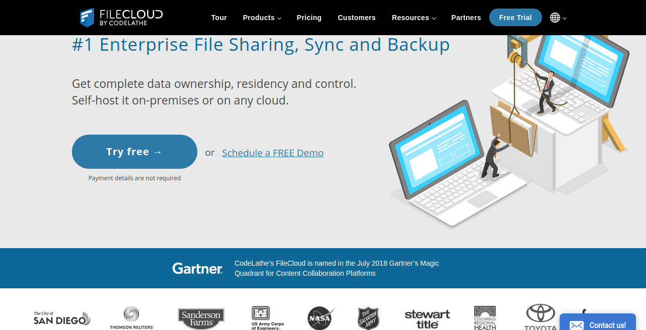 FileCloud as file sharing app