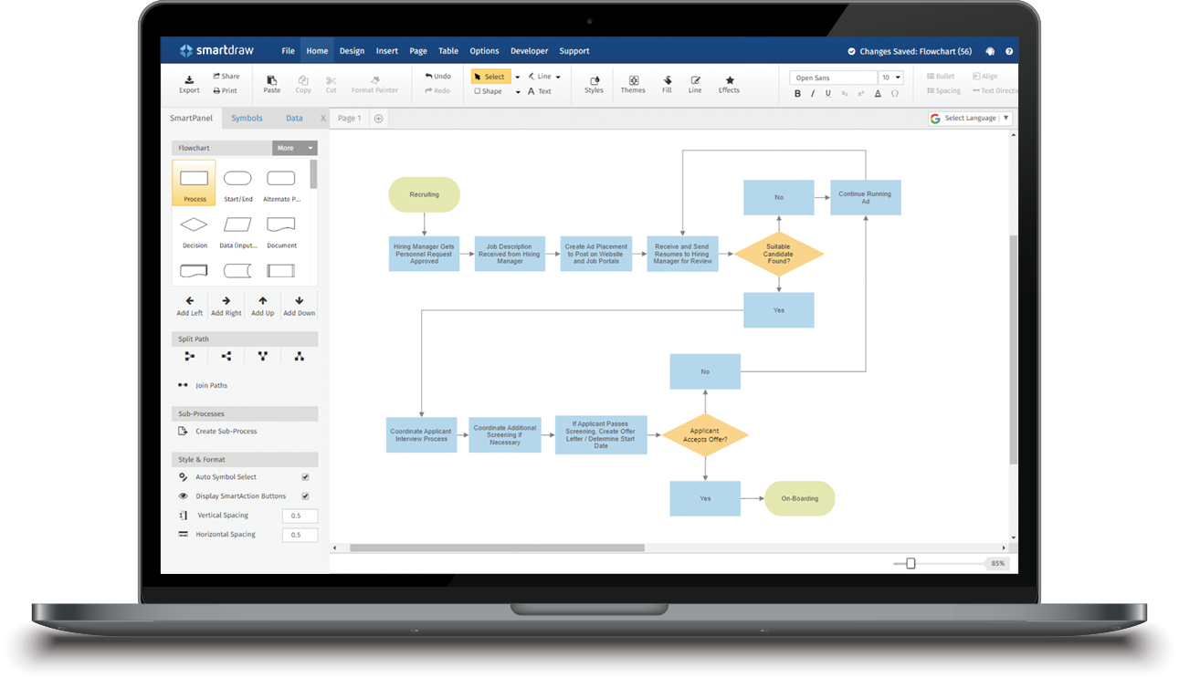 Smartdraw as gantt chart app