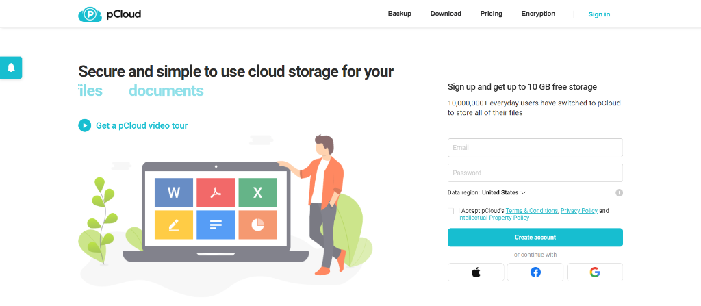 pCloud as dropbox alterative