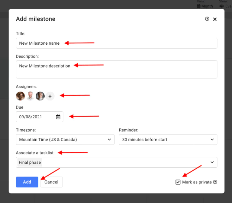 project scope and deliverables