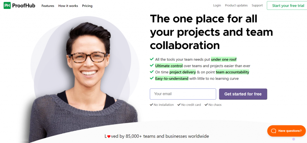 ProofHub- Project Management slack integration application