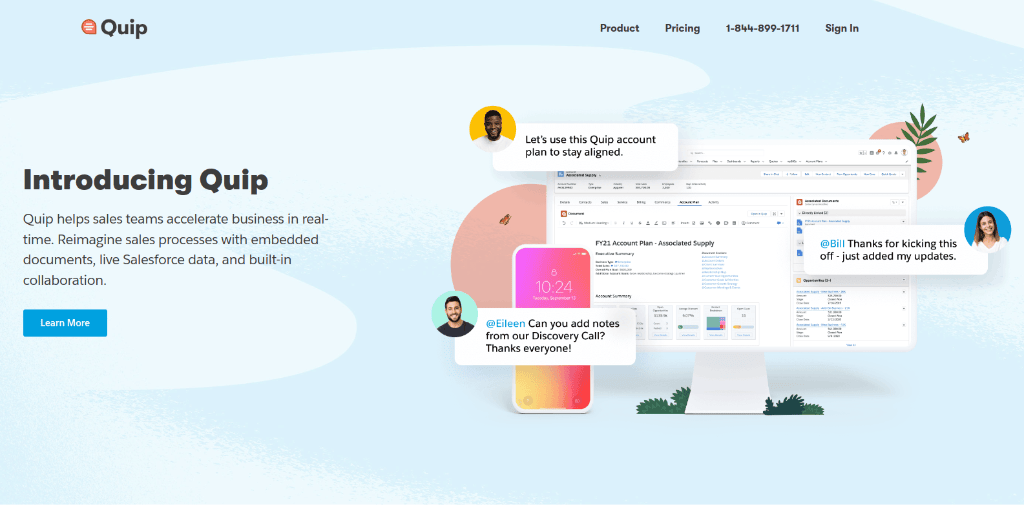 Quip: app like airtable