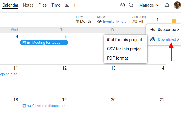 Set meeting schedule