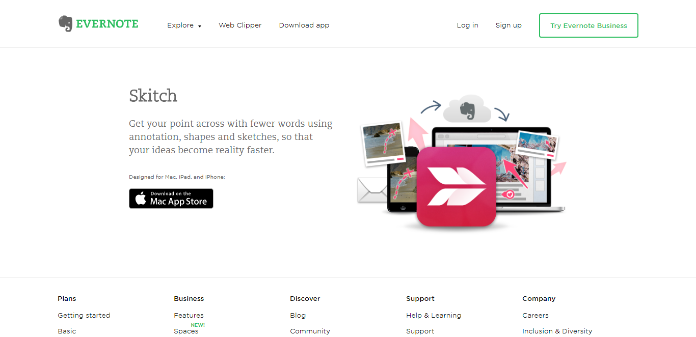 Skitch website design review software