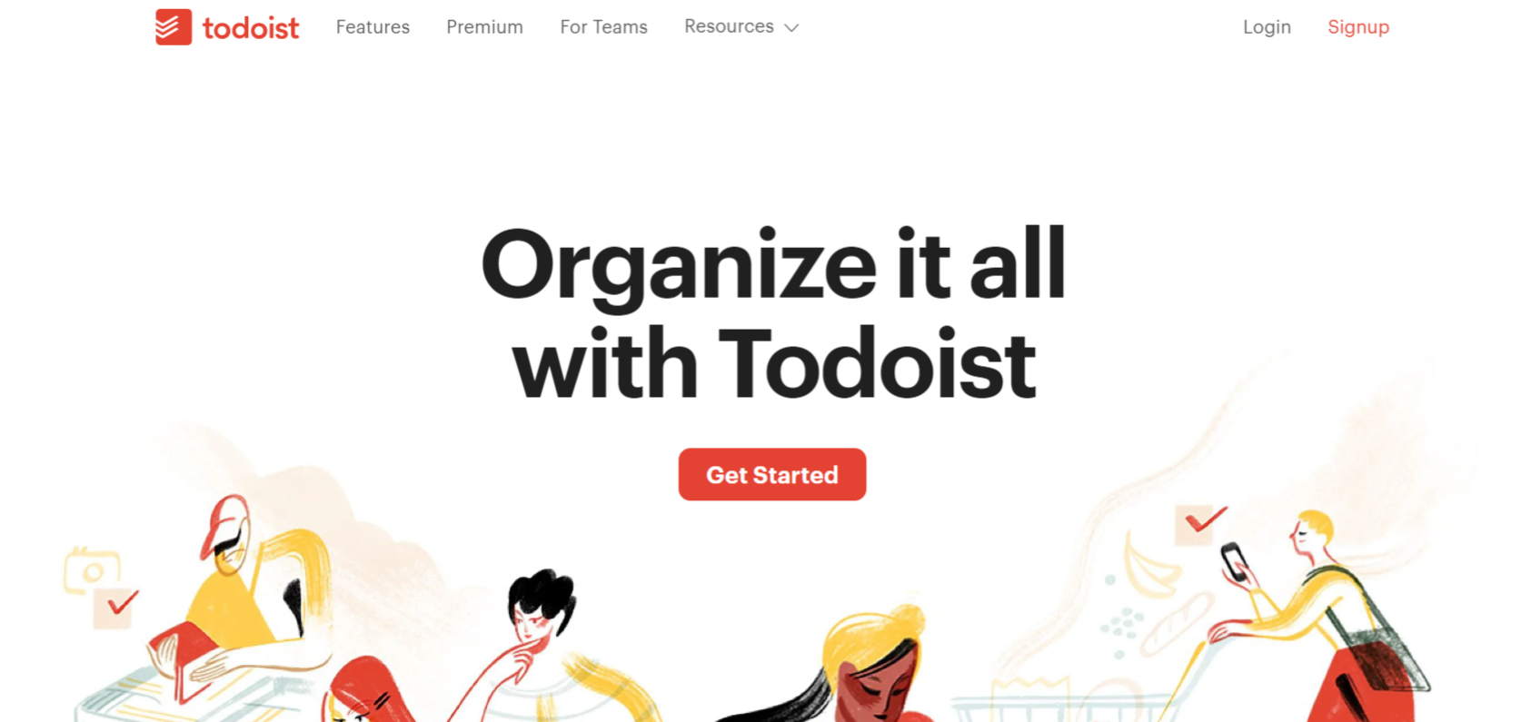 Todoist as getting things done app